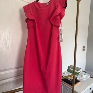 Calvin Klein Collection Vibrant Pink Mini Dress